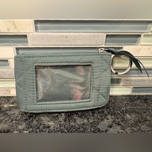Vera Bradley Deluxe Zip ID Olive